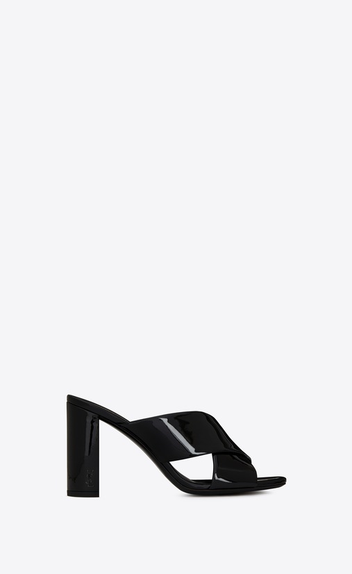 loulou mule in patent leather